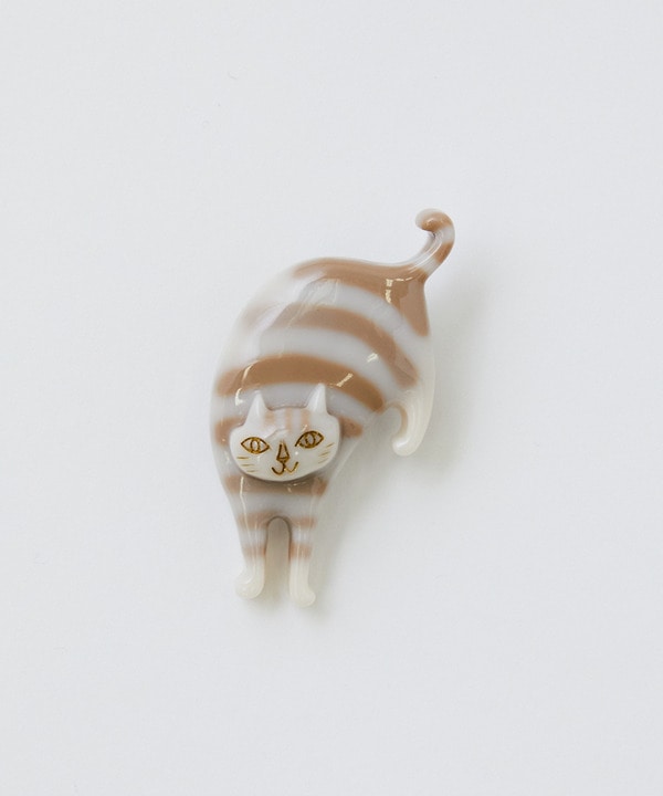 【LOISIR】【アーティストコラボ】LOISIR×TORANEKOBONBON しまネコブローチ