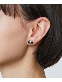 【LOISIR】【アーティストコラボ】TORANEKOBONBON CATピアス 詳細画像 ゴールド 3