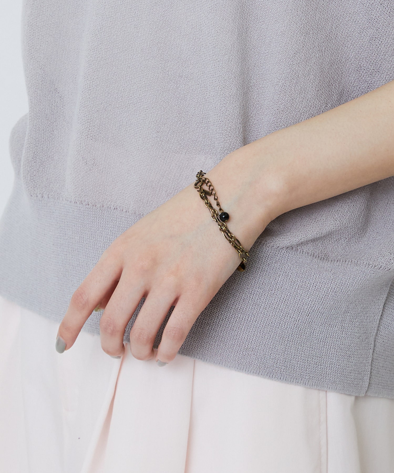 【LOISIR】【アーティストコラボ】TORANEKOBONBON CATブレスレット 詳細画像 ゴールド 1