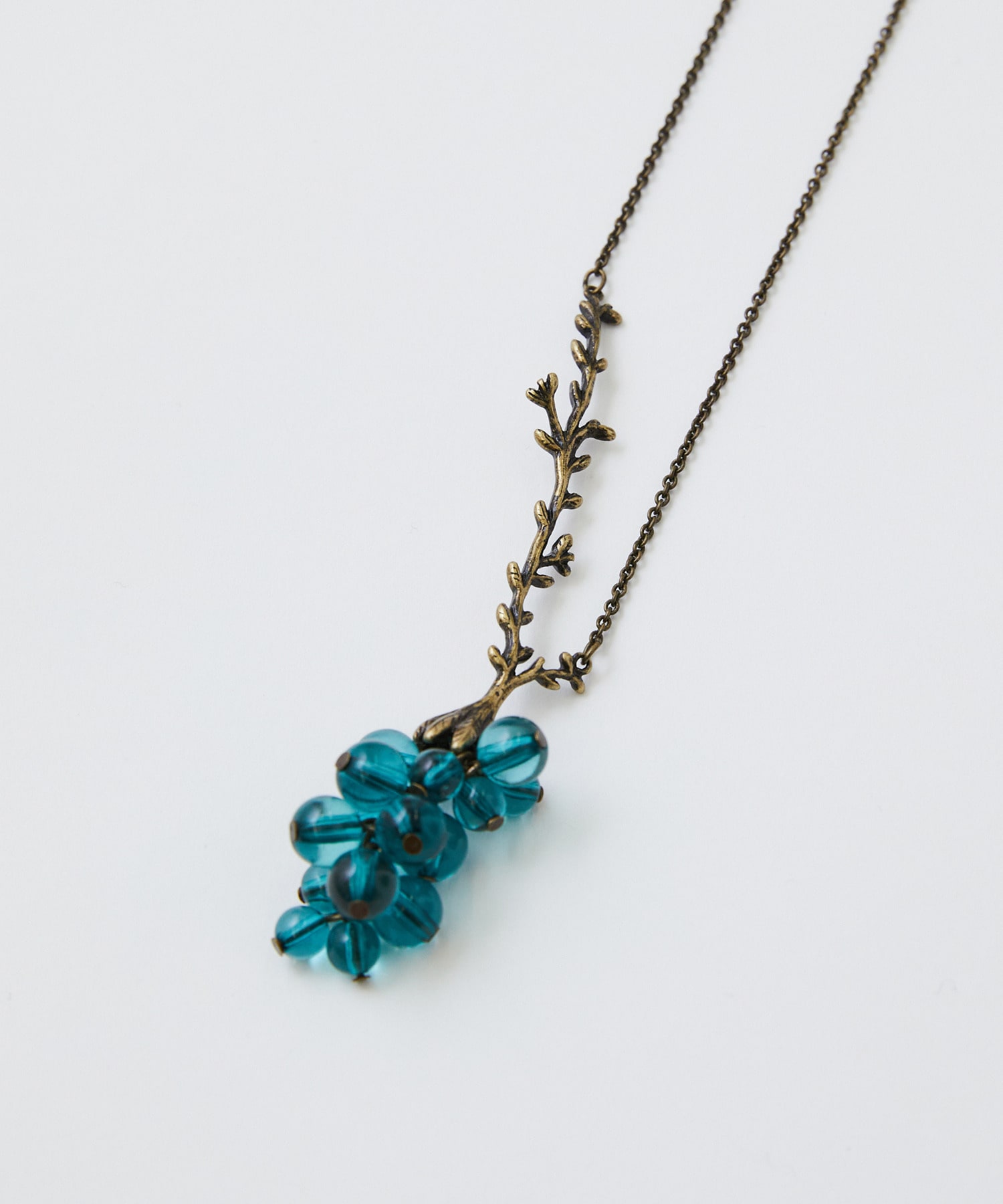 【LOISIR】ぶどうモチーフネックレス 詳細画像 グリーン 3