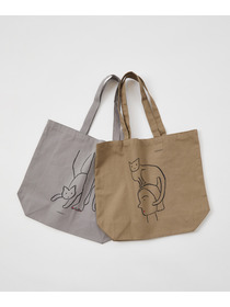 【LOISIR】【5/11 10:00販売開始】【アーティストコラボ】LOISIR&times;塩川いずみ イラストプリントトートバッグ 詳細画像 グレー 11