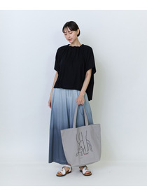 【LOISIR】【5/11 10:00販売開始】【アーティストコラボ】LOISIR&times;塩川いずみ イラストプリントトートバッグ 詳細画像 グレー 3