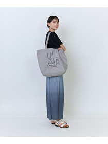 【LOISIR】【5/11 10:00販売開始】【アーティストコラボ】LOISIR&times;塩川いずみ イラストプリントトートバッグ 詳細画像 グレー 4