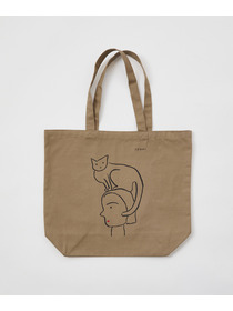 【LOISIR】【5/11 10:00販売開始】【アーティストコラボ】LOISIR&times;塩川いずみ イラストプリントトートバッグ 詳細画像 グレー 5