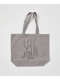 【LOISIR】【5/11 10:00販売開始】【アーティストコラボ】LOISIR&times;塩川いずみ イラストプリントトートバッグ 詳細画像 グレー 8