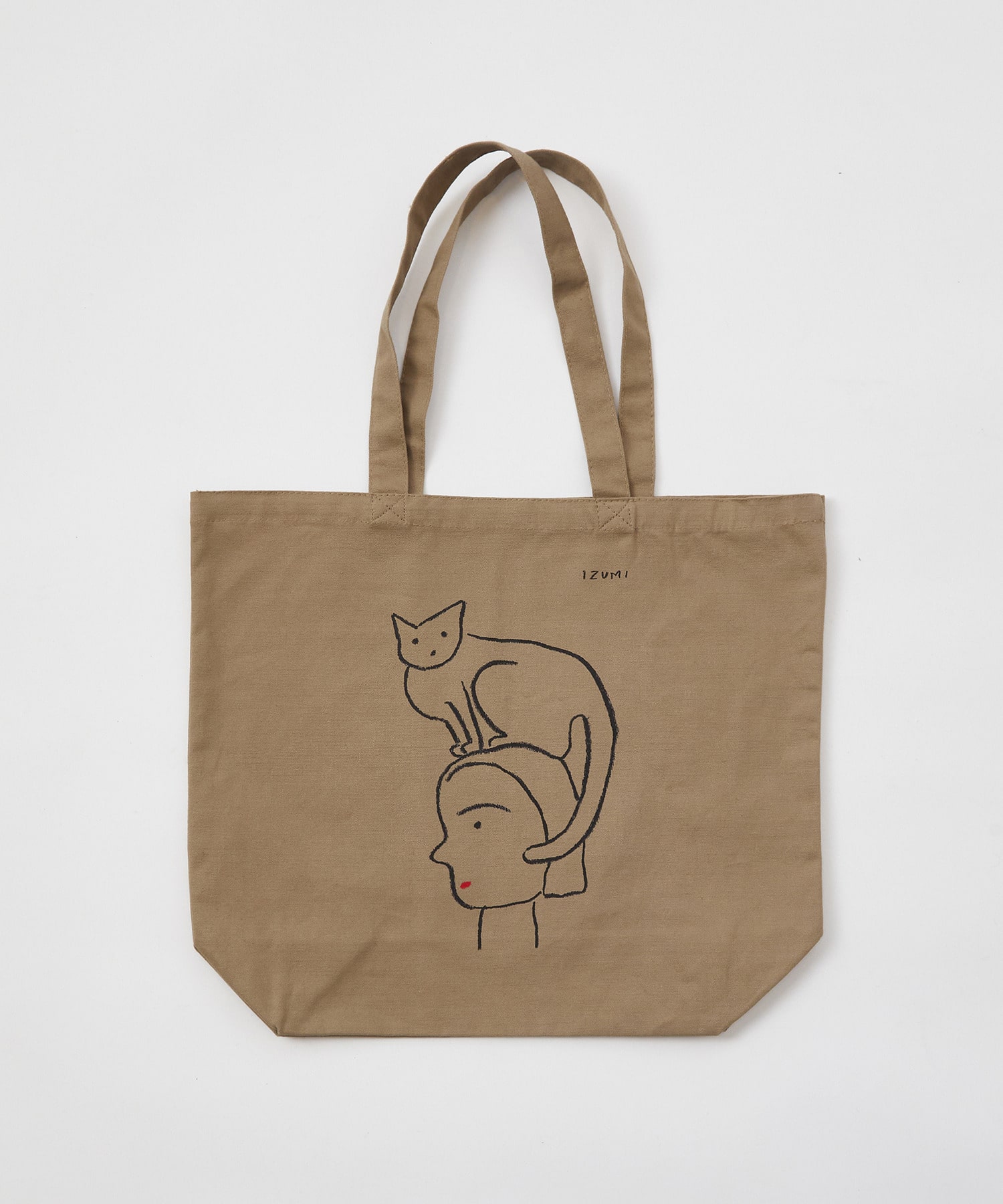 【LOISIR】【5/11 10:00販売開始】【アーティストコラボ】LOISIR&times;塩川いずみ イラストプリントトートバッグ 詳細画像 グレー 5