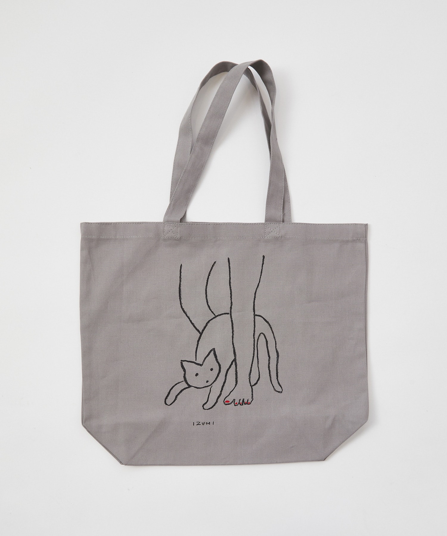 【LOISIR】【5/11 10:00販売開始】【アーティストコラボ】LOISIR&times;塩川いずみ イラストプリントトートバッグ 詳細画像 グレー 8