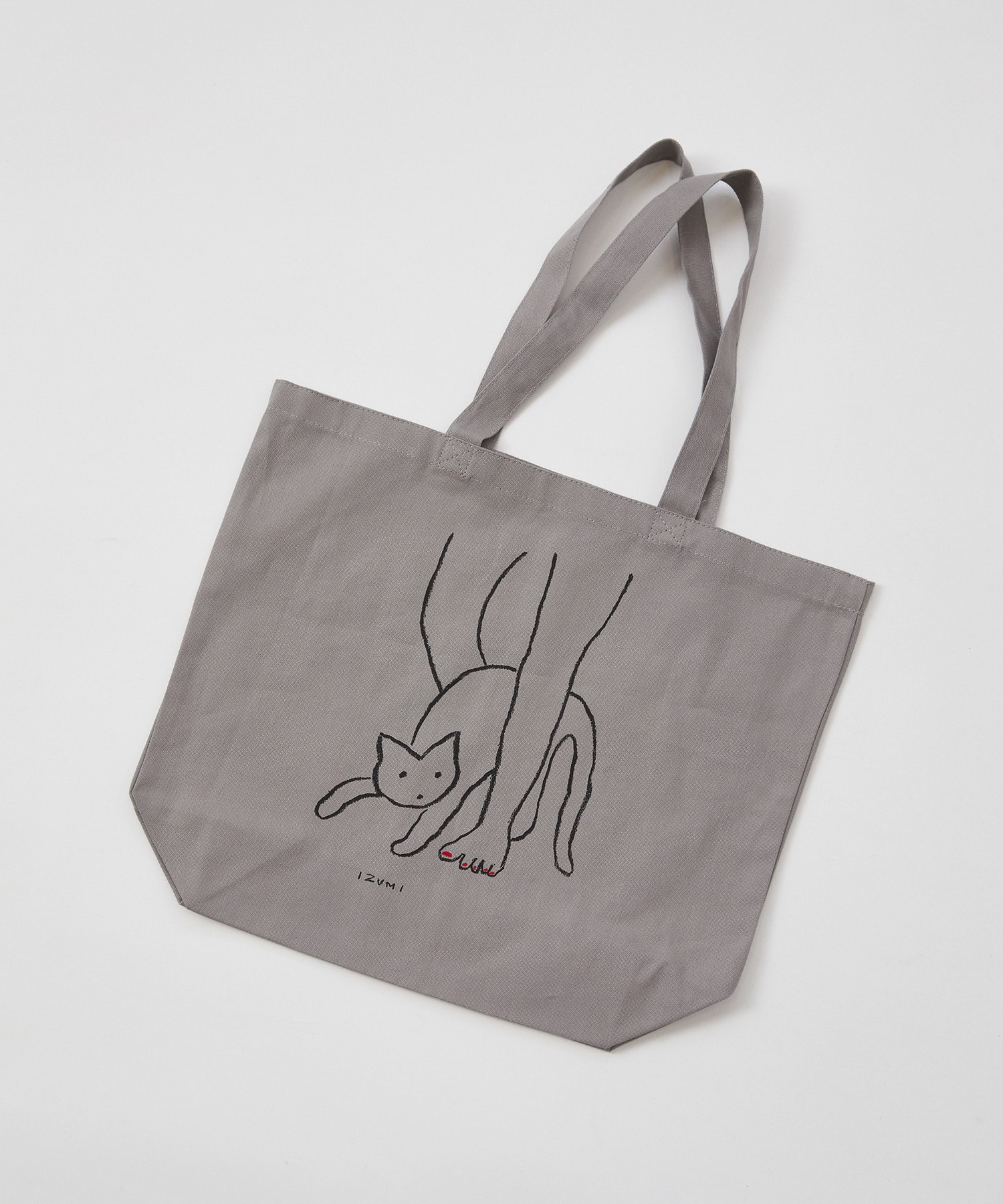 【LOISIR】【5/11 10:00販売開始】【アーティストコラボ】LOISIR&times;塩川いずみ イラストプリントトートバッグ 詳細画像 グレー 1