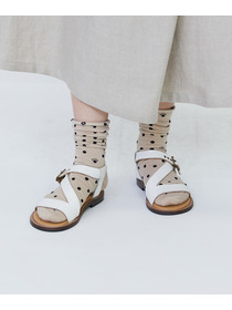 【LOISIR】ドット柄ソックス 詳細画像 ブラック 1