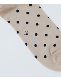 【LOISIR】ドット柄ソックス 詳細画像 ブラック 10