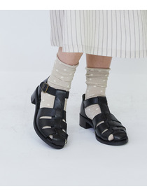 【LOISIR】ドット柄ソックス 詳細画像 ブラック 3