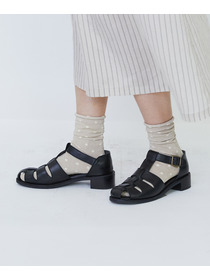 【LOISIR】ドット柄ソックス 詳細画像 ブラック 4