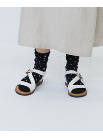 【LOISIR】ドット柄ソックス 詳細画像 ブラック 5