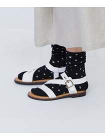 【LOISIR】ドット柄ソックス 詳細画像 ブラック 6