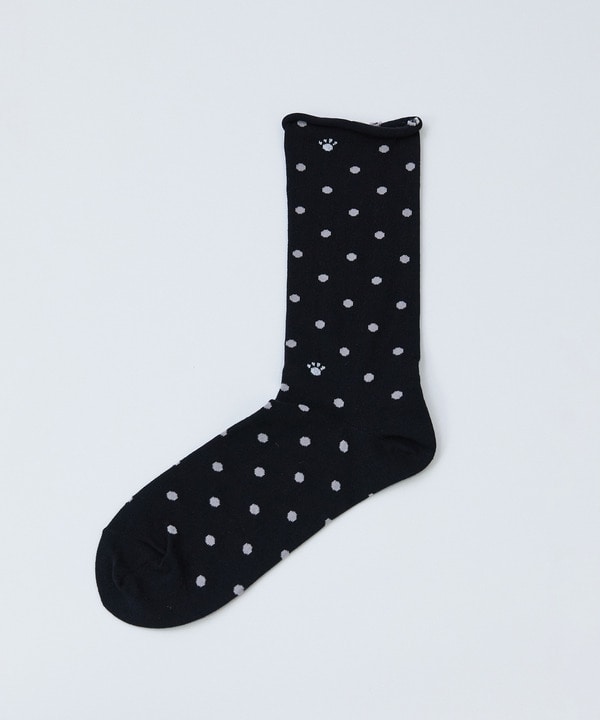 ドット柄ソックス 詳細画像 ブラック 1
