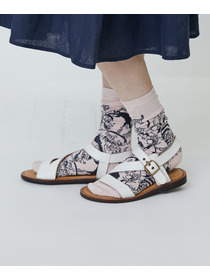 【LOISIR】【アーティストコラボ】LOISIR&times;TORANEKOBONBON 総柄ソックス 詳細画像 ピンク 2