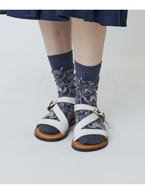 【LOISIR】【アーティストコラボ】LOISIR&times;TORANEKOBONBON 総柄ソックス 詳細画像 ピンク 3