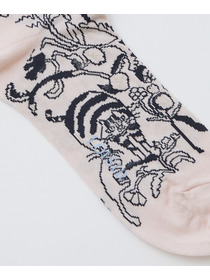 【LOISIR】【アーティストコラボ】LOISIR&times;TORANEKOBONBON 総柄ソックス 詳細画像 ピンク 7