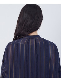 【congés payés】フリンジストライプワンピース 詳細画像 ブルー系その他 16