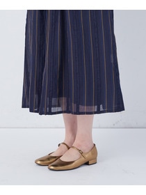 【congés payés】フリンジストライプワンピース 詳細画像 ブルー系その他 19