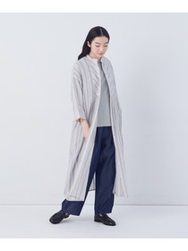 【congés payés】フリンジストライプワンピース 詳細画像 ブルー系その他 2