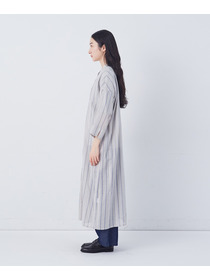 【congés payés】フリンジストライプワンピース 詳細画像 ブルー系その他 6