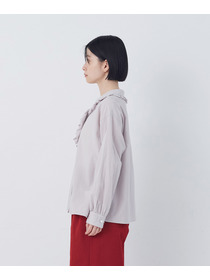 【congés payés】60/ローンフリルシャツ 詳細画像 グレイッシュベージュ 14