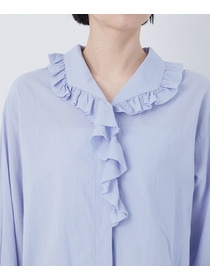 【congés payés】60/ローンフリルシャツ 詳細画像 グレイッシュベージュ 23