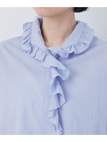 【congés payés】60/ローンフリルシャツ 詳細画像 グレイッシュベージュ 24