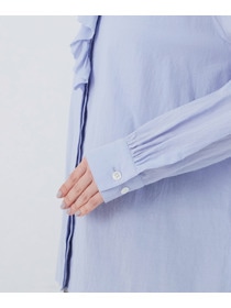 【congés payés】60/ローンフリルシャツ 詳細画像 グレイッシュベージュ 26