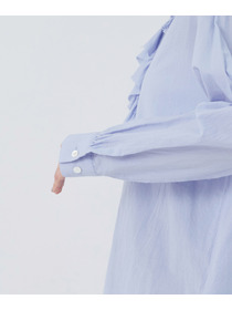 【congés payés】60/ローンフリルシャツ 詳細画像 グレイッシュベージュ 27