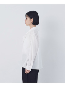 【congés payés】60/ローンフリルシャツ 詳細画像 グレイッシュベージュ 7