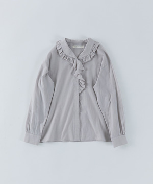 【congés payés】60/ローンフリルシャツ 詳細画像 グレイッシュベージュ 1