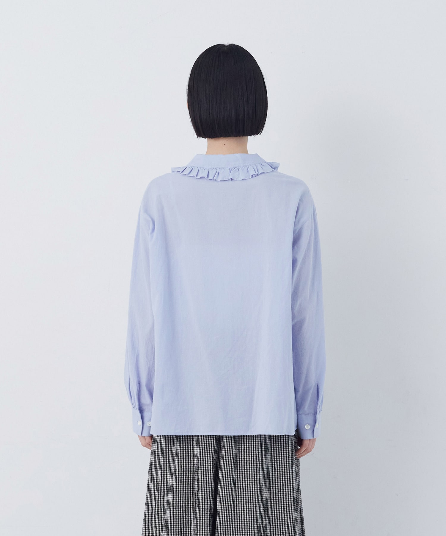 【congés payés】60/ローンフリルシャツ 詳細画像 グレイッシュベージュ 22