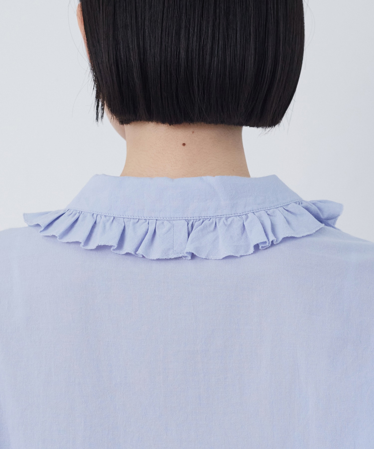 【congés payés】60/ローンフリルシャツ 詳細画像 グレイッシュベージュ 25