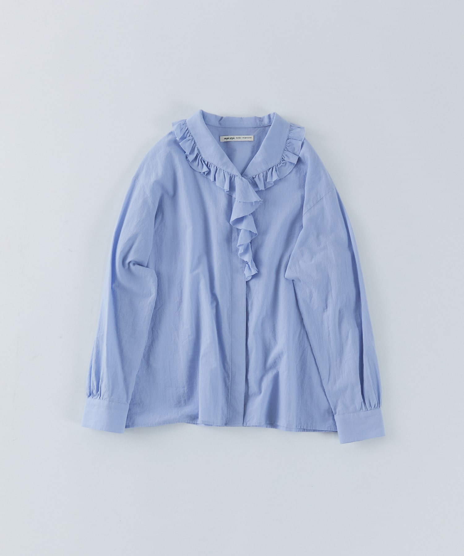 【congés payés】60/ローンフリルシャツ 詳細画像 ブルー 1