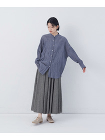 【congés payés】クリンクル加工2wayシャツ 詳細画像 ドット 9