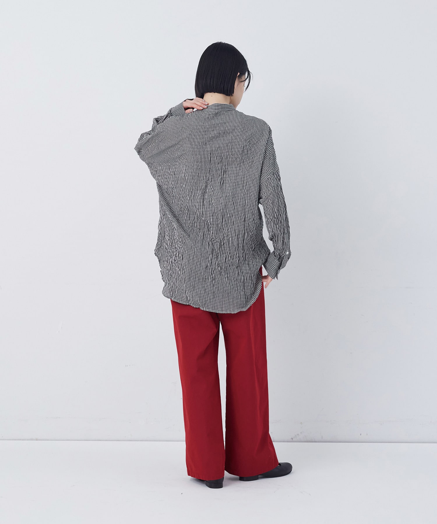 【congés payés】クリンクル加工2wayシャツ 詳細画像 ドット 3