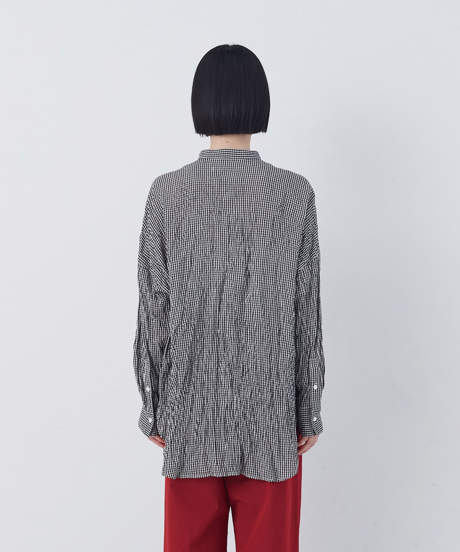 【congés payés】クリンクル加工2wayシャツ 詳細画像 ドット 8