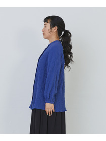 【congés payés】ワッフルスタンドカラーシャツ 詳細画像 ブラック系その他 13