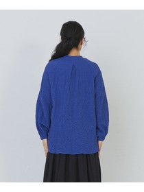 【congés payés】ワッフルスタンドカラーシャツ 詳細画像 ブラック系その他 14