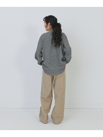 【congés payés】ワッフルスタンドカラーシャツ 詳細画像 ブラック系その他 17