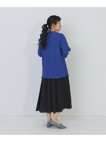 【congés payés】ワッフルスタンドカラーシャツ 詳細画像 ブラック系その他 9