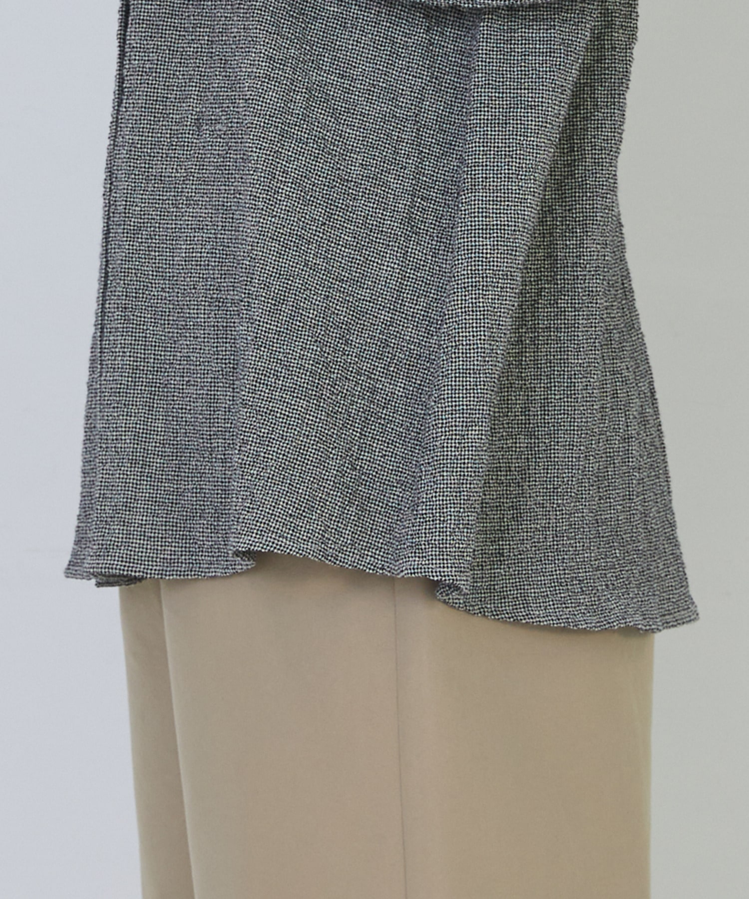 【congés payés】ワッフルスタンドカラーシャツ 詳細画像 ブラック系その他 25