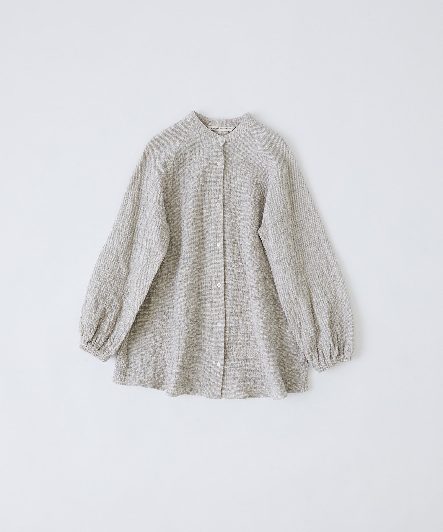 【congés payés】ワッフルスタンドカラーシャツ 詳細画像 ベージュ系その他 1