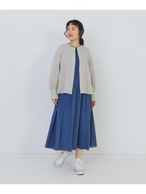 【congés payés】ワッフルラウンドカラーシャツ 詳細画像 ブルー系その他 1