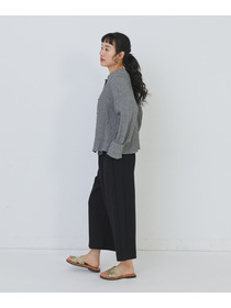 【congés payés】ワッフルラウンドカラーシャツ 詳細画像 ブルー系その他 10