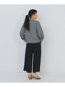 【congés payés】ワッフルラウンドカラーシャツ 詳細画像 ブルー系その他 11