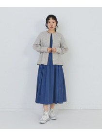 【congés payés】ワッフルラウンドカラーシャツ 詳細画像 ブルー系その他 4