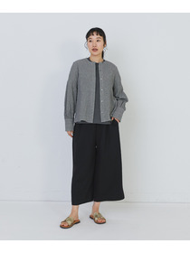 【congés payés】ワッフルラウンドカラーシャツ 詳細画像 ブルー系その他 9